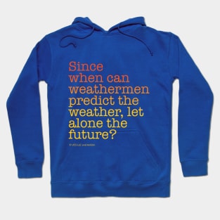 Since when can weathermen predict the weather, let alone the future? | Back to the Future Hoodie